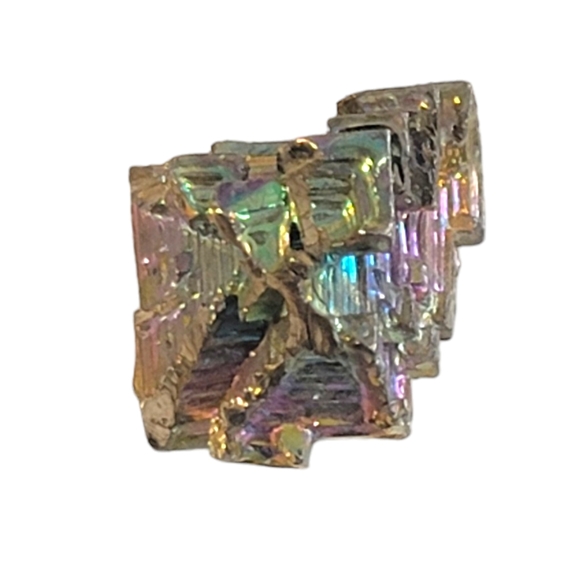 Square Bismuth Crystal DIY Homemade Jewlrey Pendant Sized Necklace Piece - Picture 6 of 10